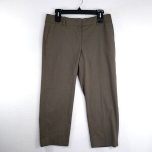 Ann Taylor Dress Pants‎ Womens Petite 8 Houndstooth Career Cropped Trousers Work